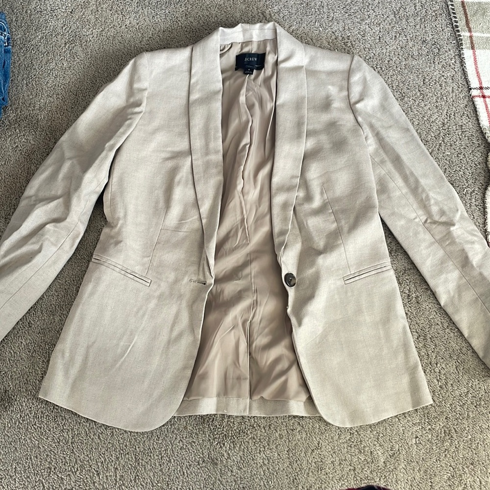 Tan J Crew Blazer size 4